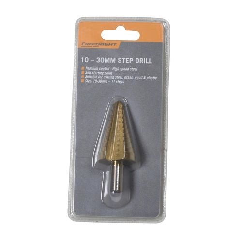 Tool Accessories Craftright 10 - 30mm Step Drill