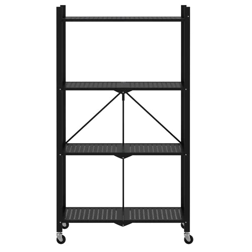 Home 4-Tier Folding Shelf Black