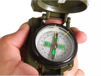 Sports-Fitness Military Hiking Camping Survival Lensatic Compass