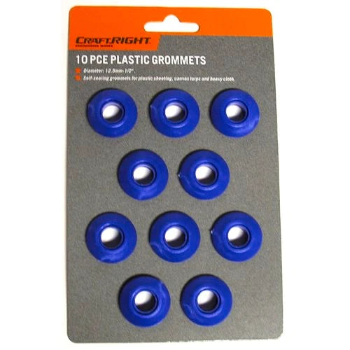 Tool Accessories Craftright 12.5mm Plastic Grommets - 10 Pack