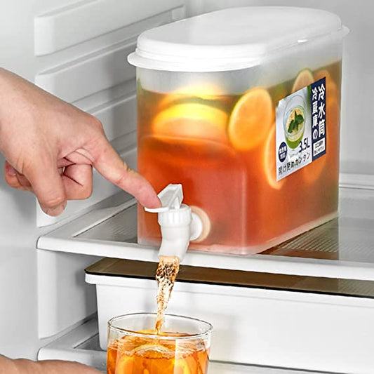 Kitchen Drink Dispenser Cold with Tap, 3.5L