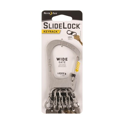 Security Nite Ize Slidelock Stainless Steel KeyRack With Five S-Biners