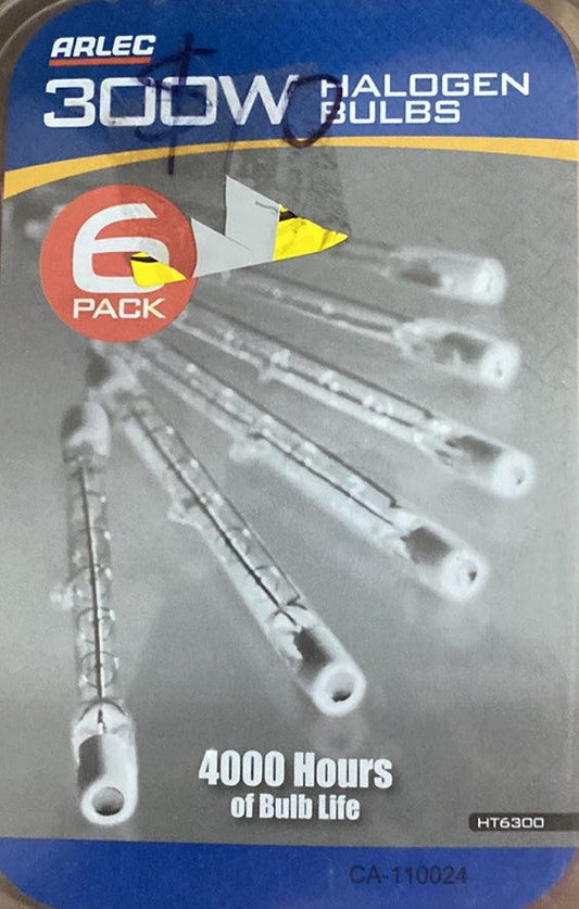 Lighting Arlec 300w Halogen Bulb 6-Pk