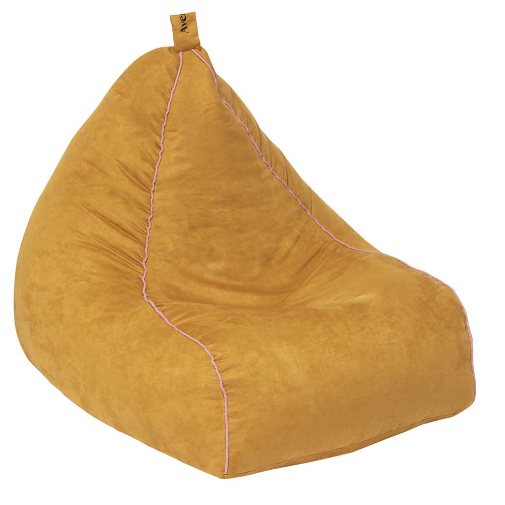 Home - Avenue Faux Suede Bean Bag Cover - GOLD