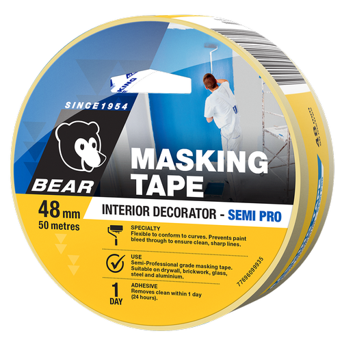 Bear 48mm x 50m Deco Masking Tape (6919507443864)