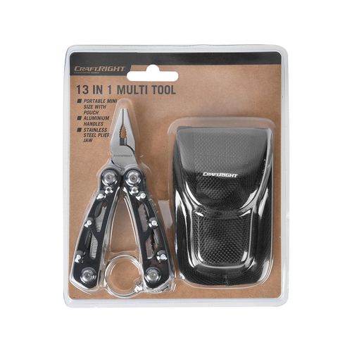 Hand Tools Craftright 13 In 1 Multi Tool With Storage Pouch