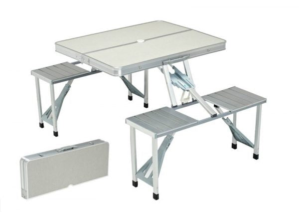 Camping Picnic Table Folding & Four Chairs (Table comes in Case)