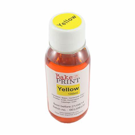 Ink Canon Edible Ink Refill 100ml Yellow - EA