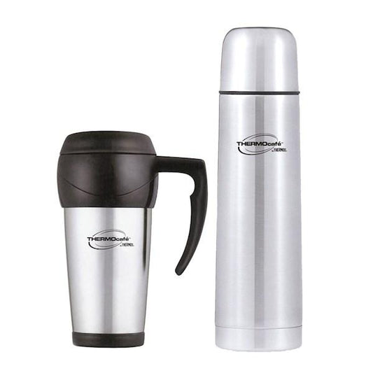 Camping Thermos Combo Pack - Flask & Travel Mug