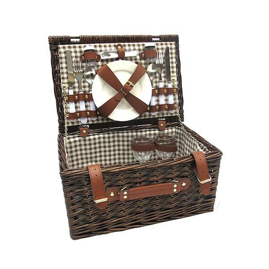 Camping Tablefair Picnic Basket Willow for 2