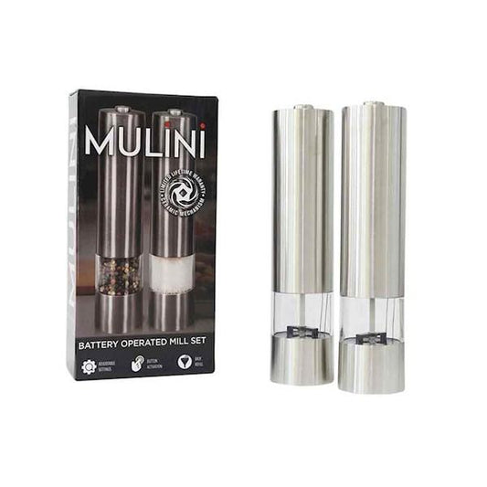 Kitchen Mulini Salt & Pepper Mill Set Of 2 (black & silver $121.50 now)