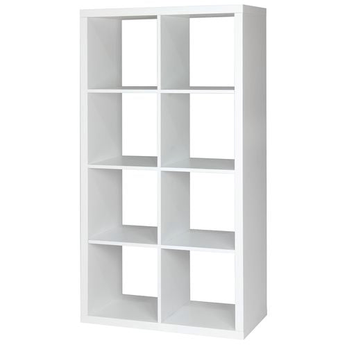 Shelving Clever Cube 76 x 39 x 146cm 2 x 4 Storage Unit White