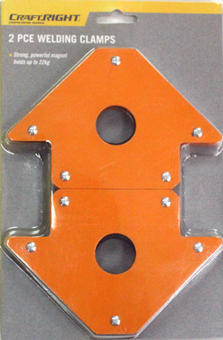 Welding - Magnetic Welding Clamps 22kg - 2 Piece