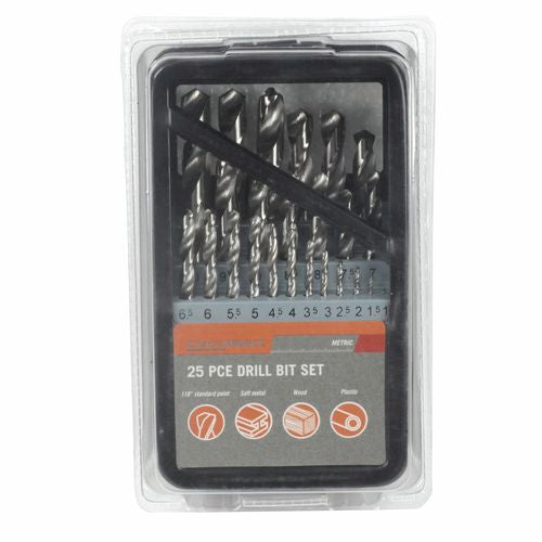 Craftright 25 Piece Metric Drill Bit Set (6910412161176)