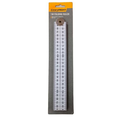 Metric Folding Ruler 1m (7052431360152)