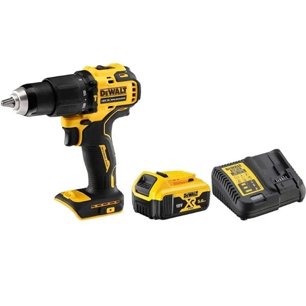 DeWALT 18V 5Ah XR Li-Ion Brushless Hammer Drill Driver Kit (6238512349336)