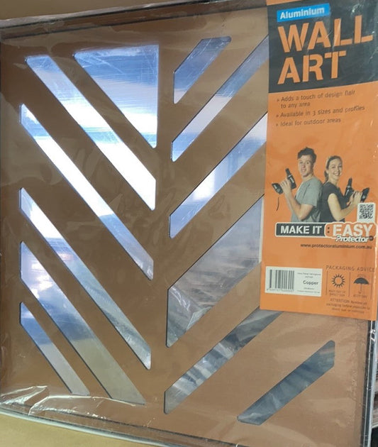 Deco Panel Herringbone Rust Effect Steel 600x600 (6847242961048)