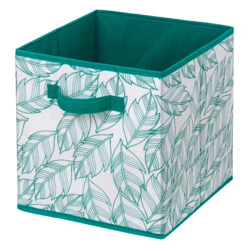 Storage - Flexi Storage 270 x 280 x 270mm Leaf Compact Cube Fabric Insert - Jungle Green Leaf