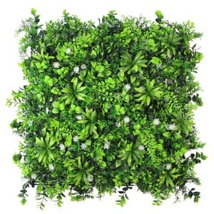 Garden Botanical Foliage Fusion Artificial Panel H: 50cm, W: 50cm