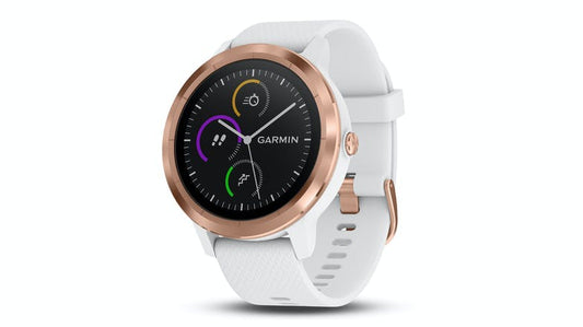 Garmin Vivoactive 3 Smartwatch - White Silicone-Rose Gold (6164931248280)