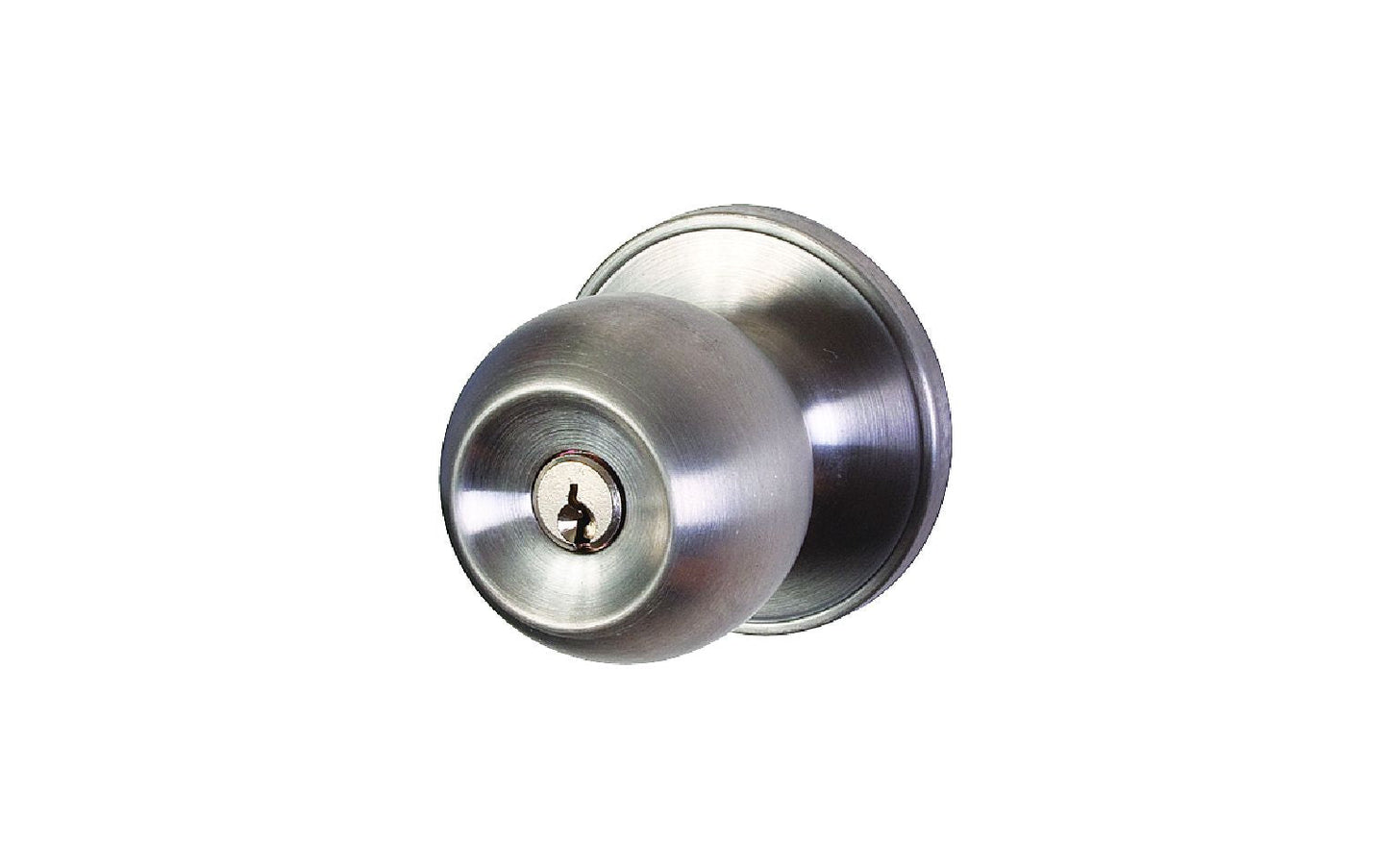 Door Hardware - Tubular Entrance Knobset Stainless Steel