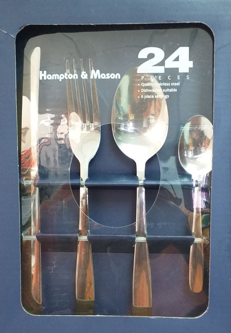 Kitchen Hampton & Mason Cutlery Set 24 Piece {$98.10 now)