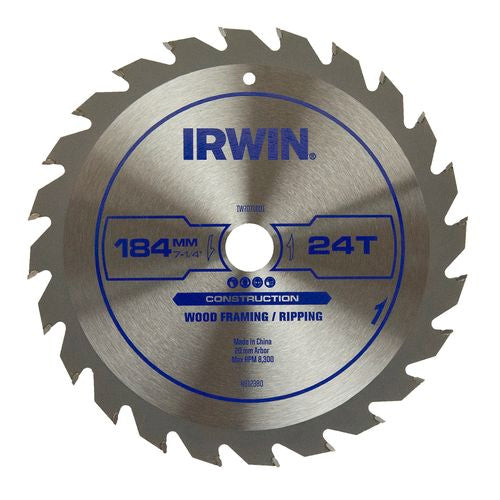 Tools - IRWIN 184mm 24T Circular Saw Blade