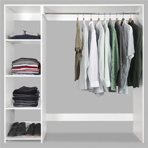 Storage - Wardrobe Shelves 1650mm - Solid 16mm Melamine White Gloss