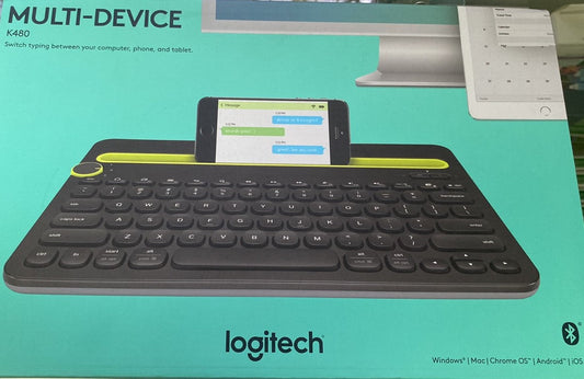 Tech Logitech K480 Bluetooth - Tablet/Smartphone Keyboard - Black