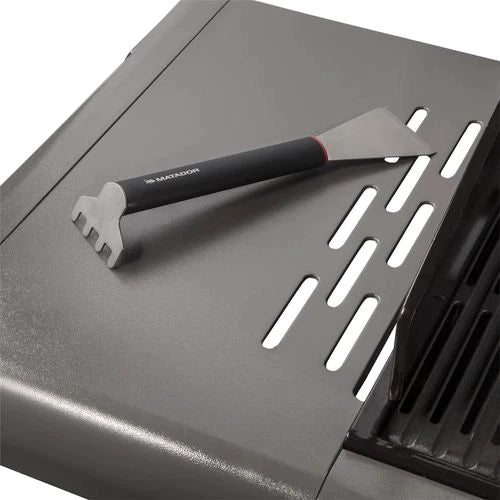 BBQ Matador Stainless Steel BBQ Hotplate & Grill Scraper/Cleaner