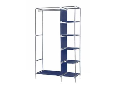 Medium Blue Functional Clothes Wardrobe with Storage Shelves (6094218789016)