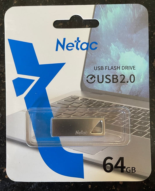 Tech Netac U326 USB2 Flash Drive 64GB UFD Zinc alloy