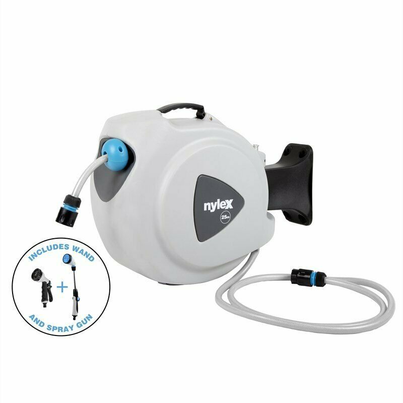 Garden - Nylex 25m Auto Hose Reel Combo Pack