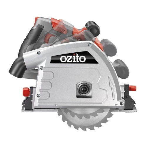 Ozito 165mm 1200W Plunge Track Saw Kit - (2 x 700mm guide rails & clamps included) (6864554164376)