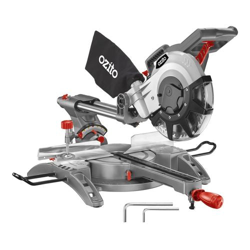 Ozito 254mm (10") 2100W Double Bevel Sliding Compound Mitre Saw (6980022010008)