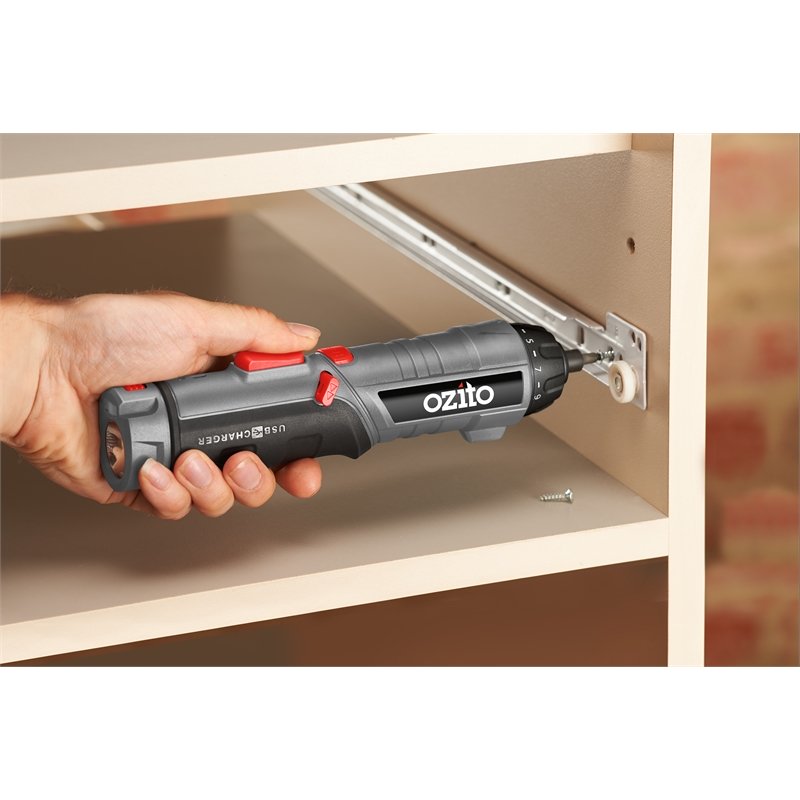 Ozito 3.6V Screwdriver Torch With Charging Base (4550028984377)