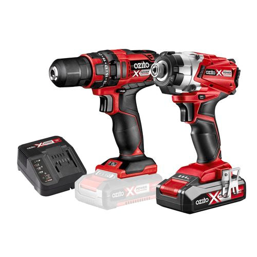 Ozito Ozito PXC 18V Cordless Compact Drill And Impact Driver Kit PXCDI ...