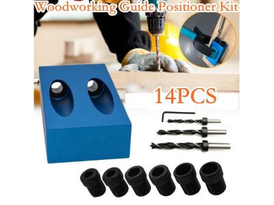 Tool Accessories - Pocket Hole Screw Jig, Woodworking Guide Positioner Kit