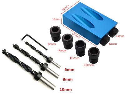Tool Accessories - Pocket Hole Screw Jig, Woodworking Guide Positioner Kit