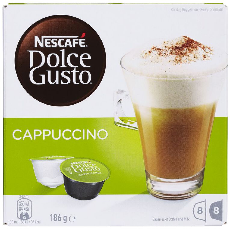 Hot Drinks Nescafe Dolce Gusto Cappuccino Capsules 16 Pack