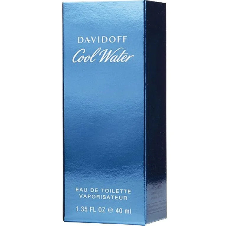 Mens Davidoff Cool Water EDT Blue Mid 40ml Cologne