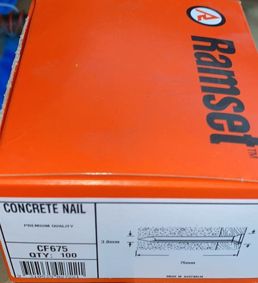 Concrete Nails 75mm - Box Qty 100 (6847202820248)