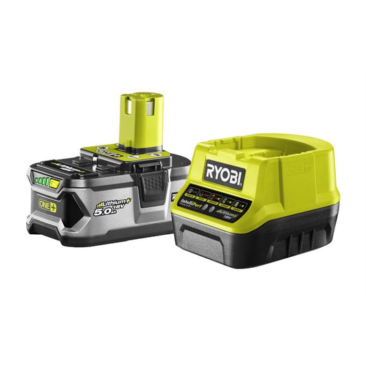 Ryobi ONE+ 18V 5Ah Battery and Charger Starter Kit (4549998575673)