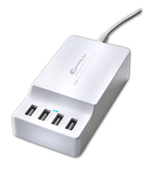 Sansai 4 Port USB Charging Station with Surge protection (6982853755032)