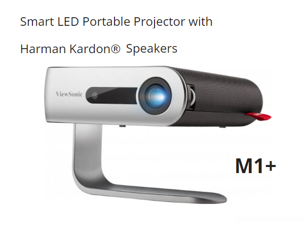 Tech Viewsonic M1+ G2 Portable LED Projector WVGA 300L Palm-Size Wireless