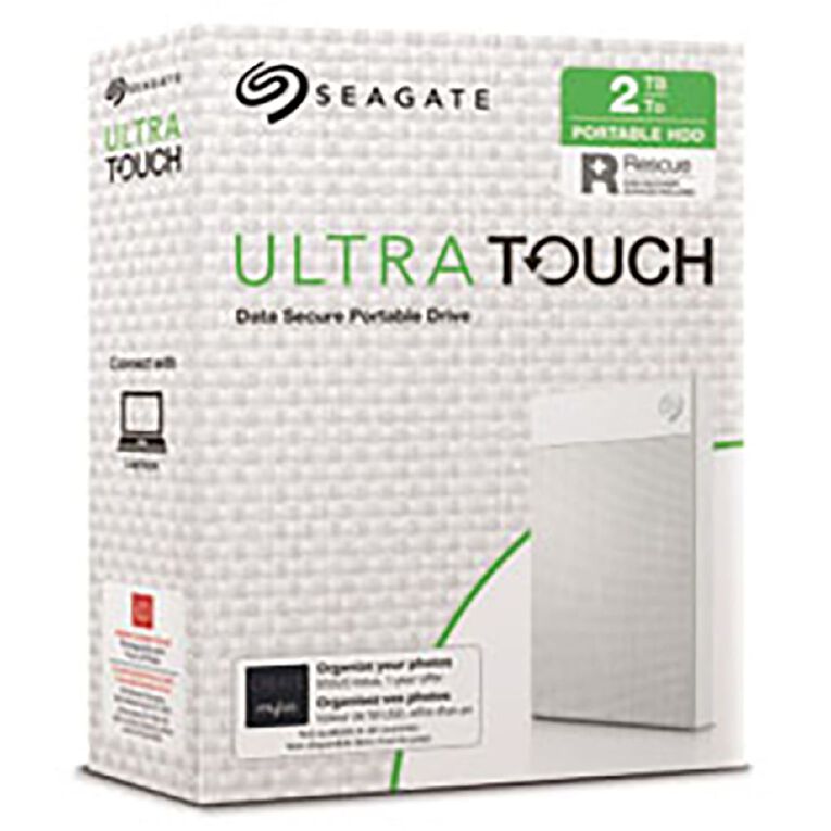 Tech - Seagate 2TB Ultra Touch - White USB 3.0