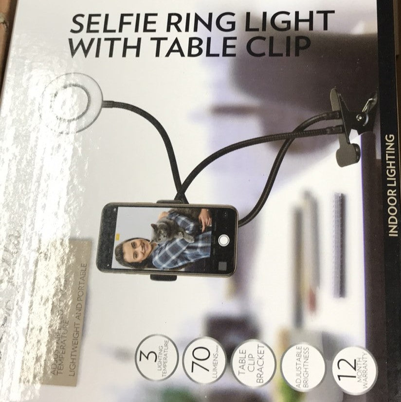 Tech - Selfie Ring Light with Table Clip