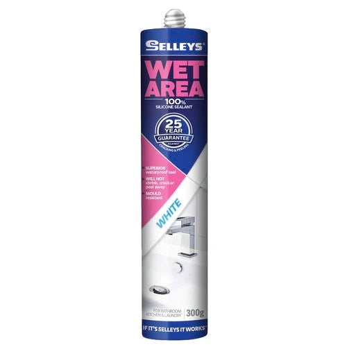 Painting - Selleys 300g White Wet Area Silicon