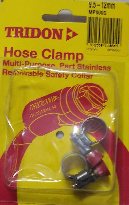 Fastenings - 9.5-12mm Stainless Steel Hose Clamp 2-Pk