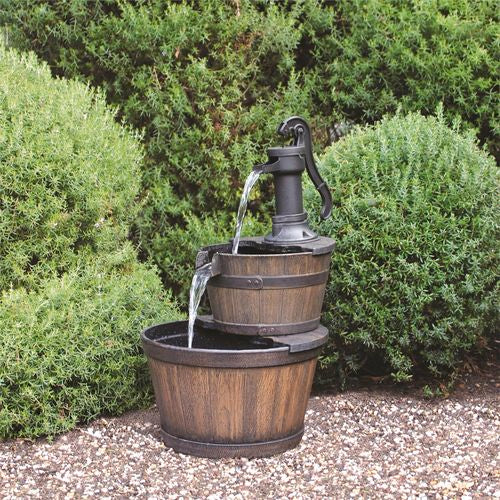 Water Magic 48 x 67cm Oakden Barrel Water Fountain (6981327552664)